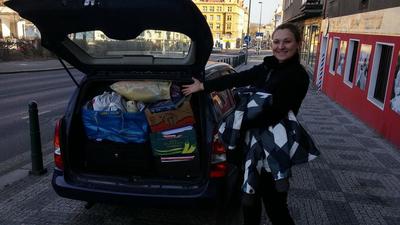 2018 Verči stěhování k Mírovi za pomoci Frantova vozu